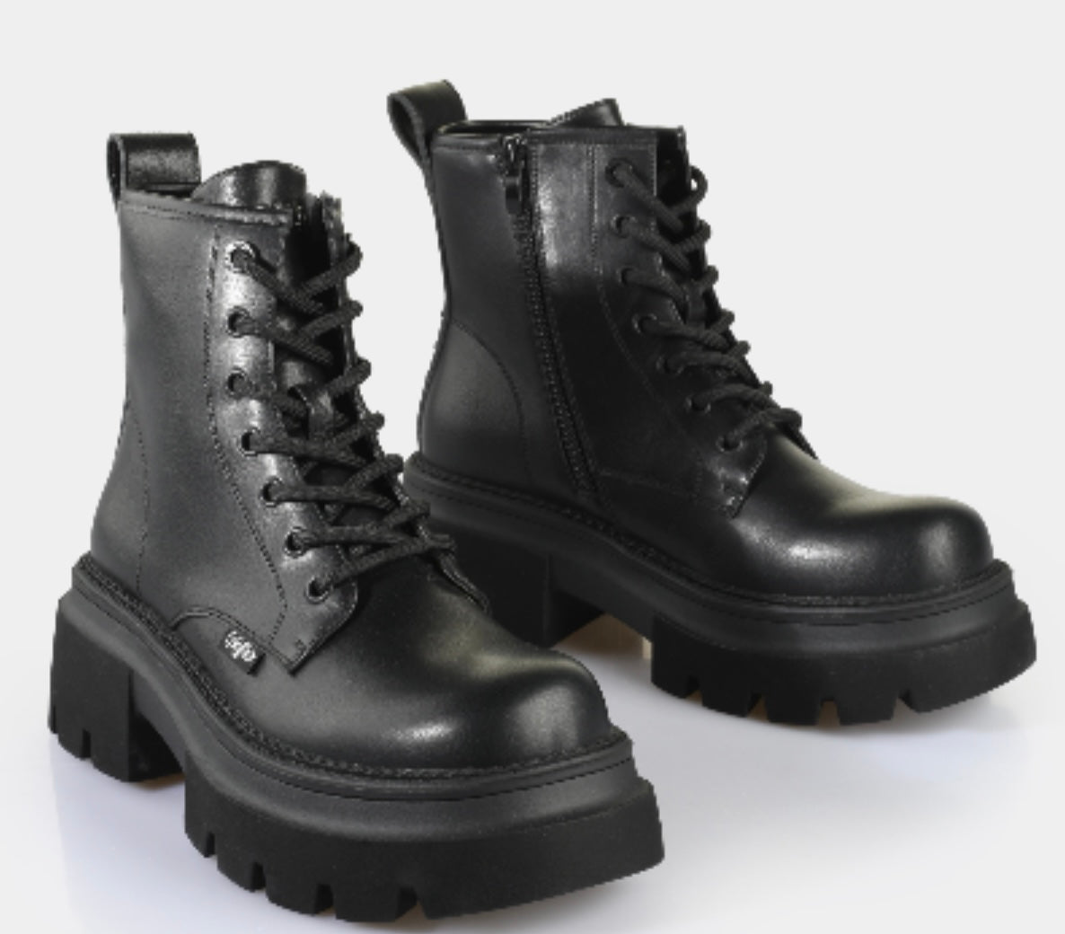 BUFFALO ANFIBIO MAVE LACE UP - VEGAN NERO