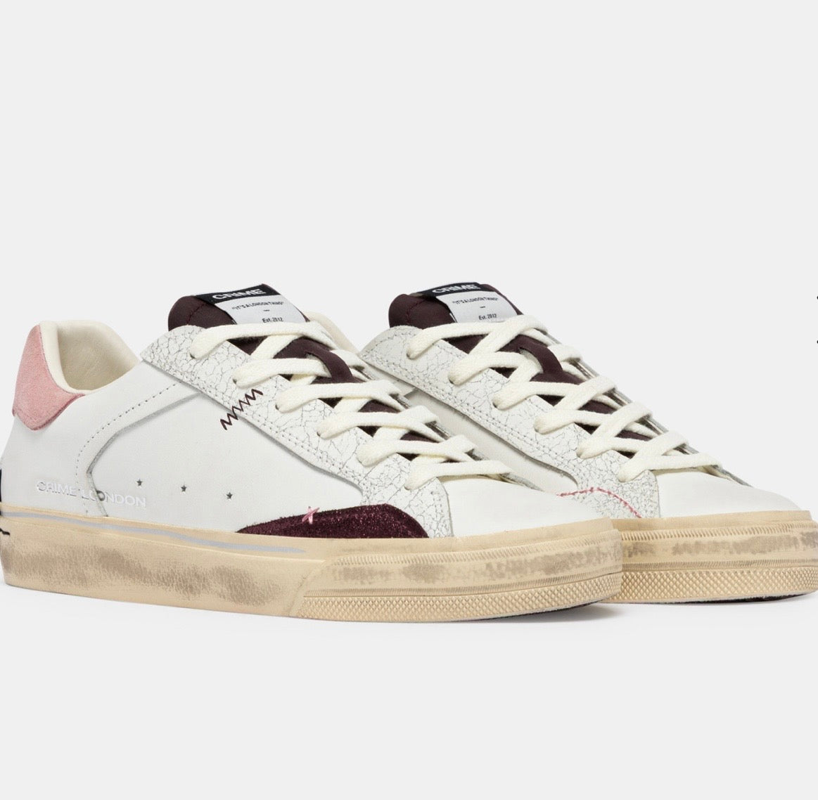 CRIME LONDON SNEAKER DECONSTRUCTED DUSTY ROSE 23070AA9