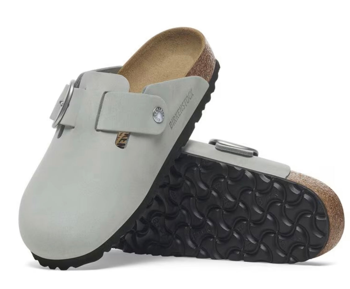 BIRKENSTOCK BOSTON BIG BUCKLE PURE SAGE
