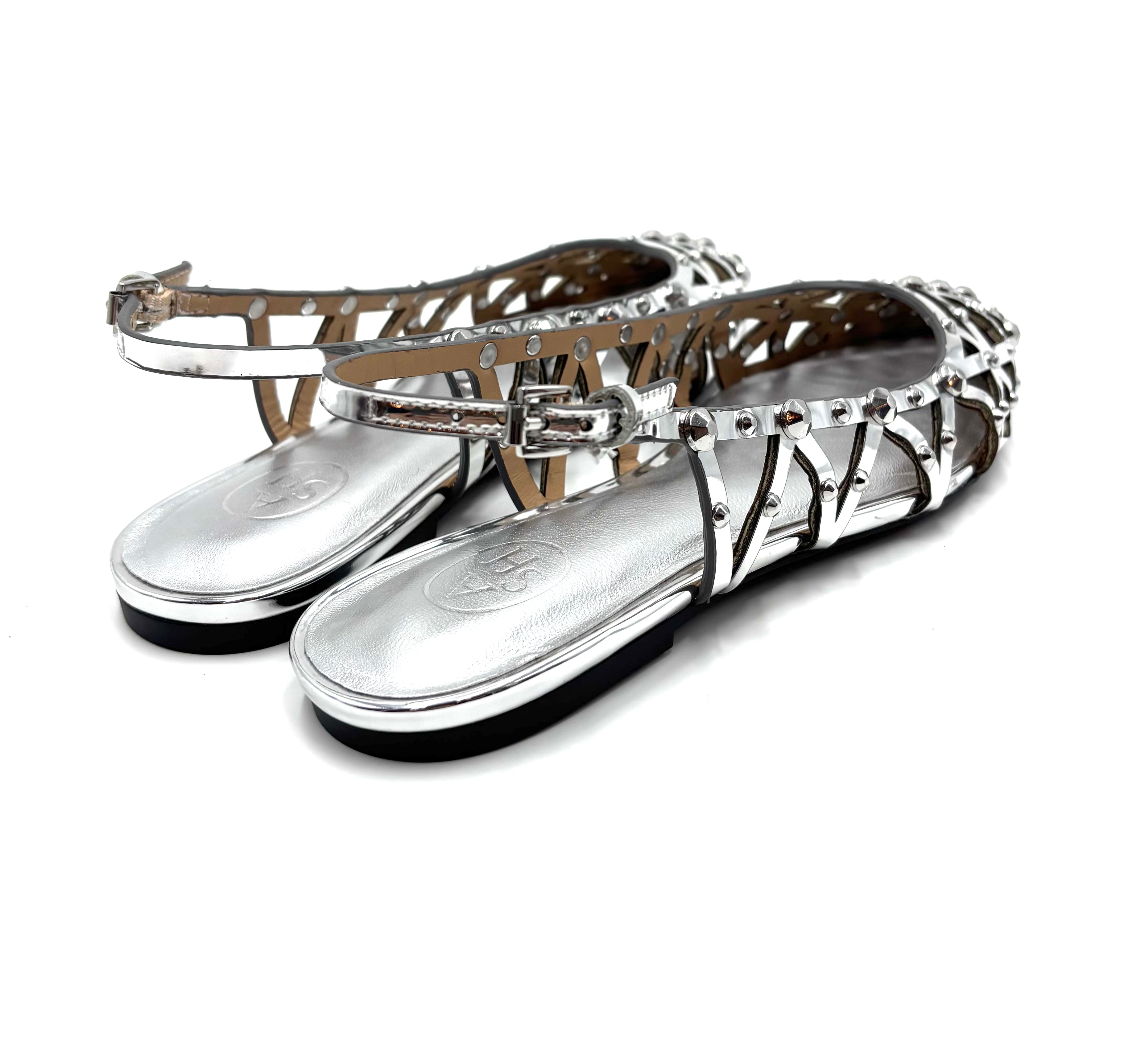 ASH BAZAAR LEATHER SILVER