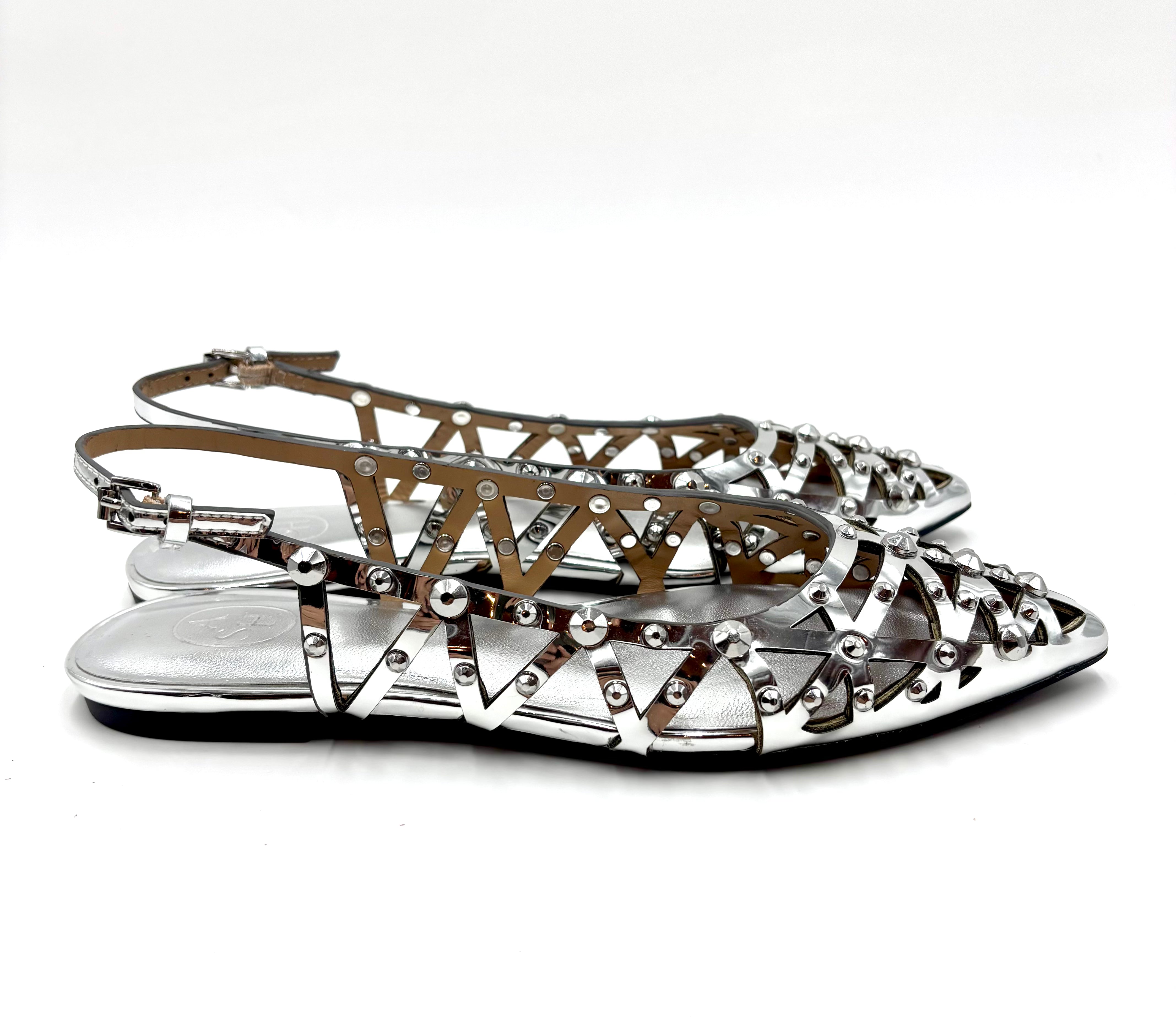 ASH BAZAAR LEATHER SILVER