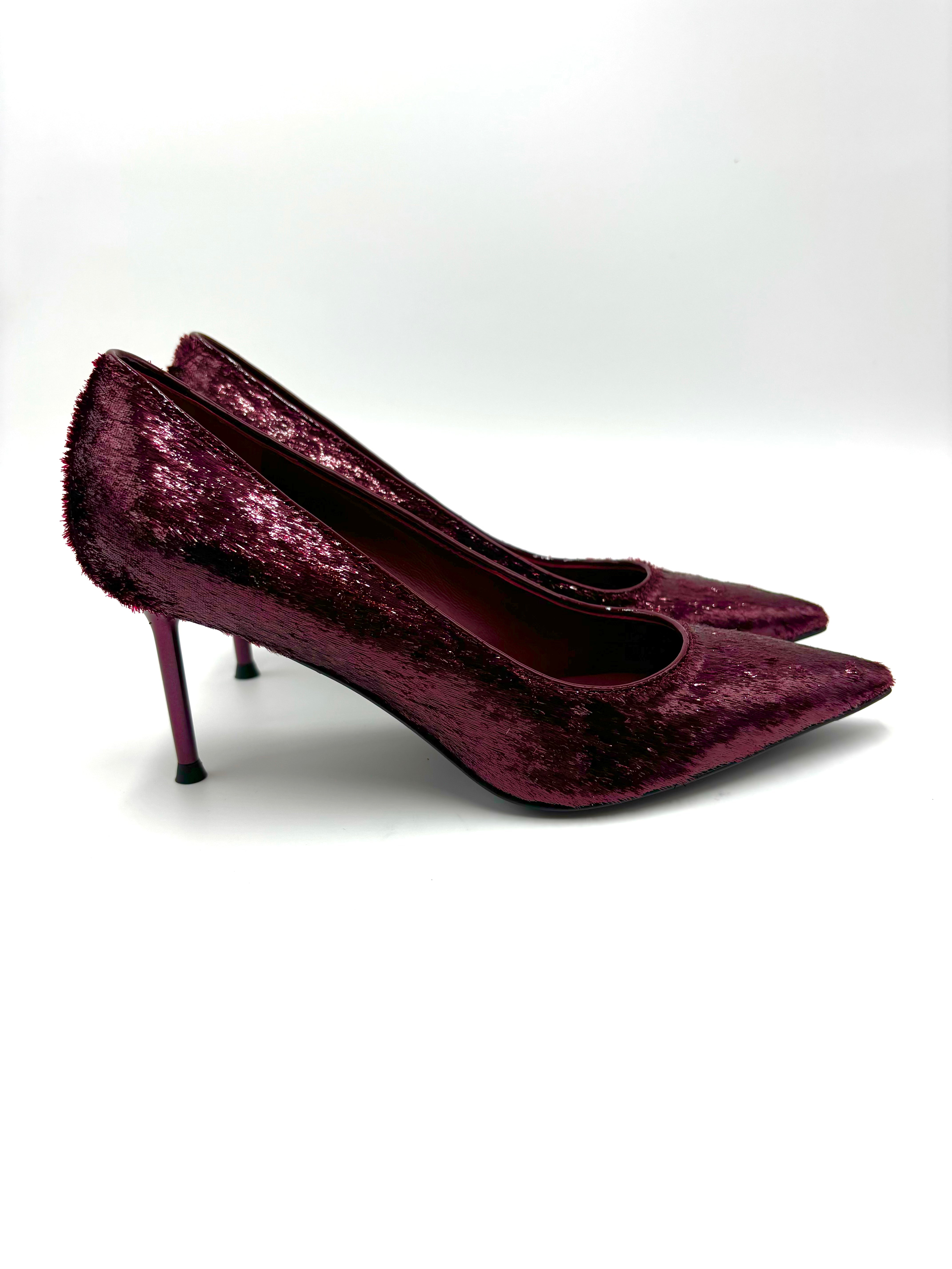 LEVANTESI DECOLLETE TACCO GLAM 5 ADA BORDEAUX