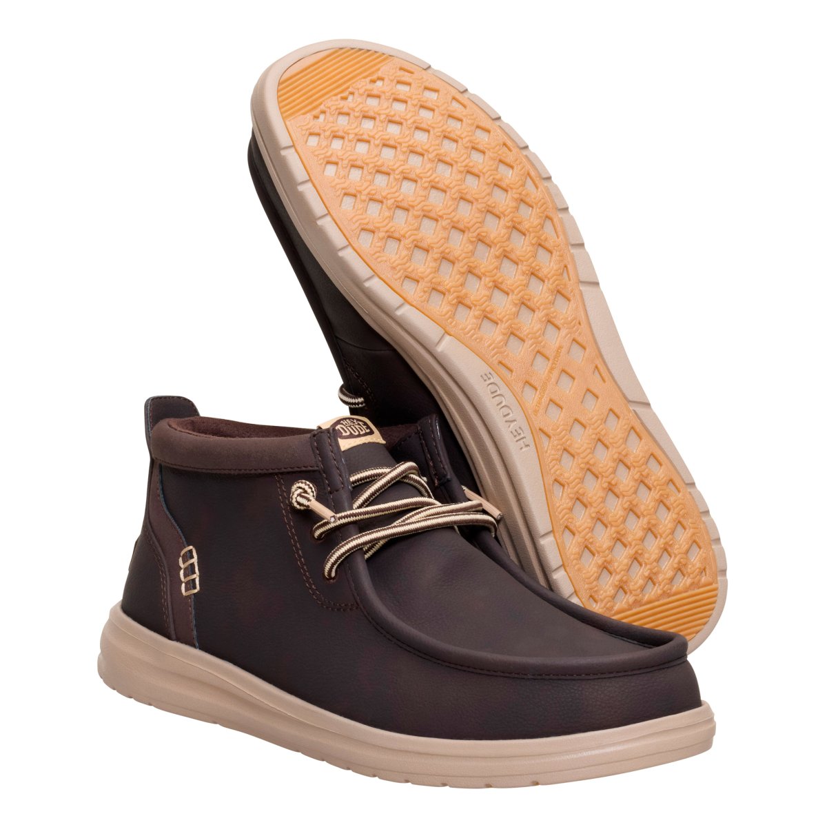 DUDE 42051 WALLY MID GRIPR CLASSIC MOLE BROWN