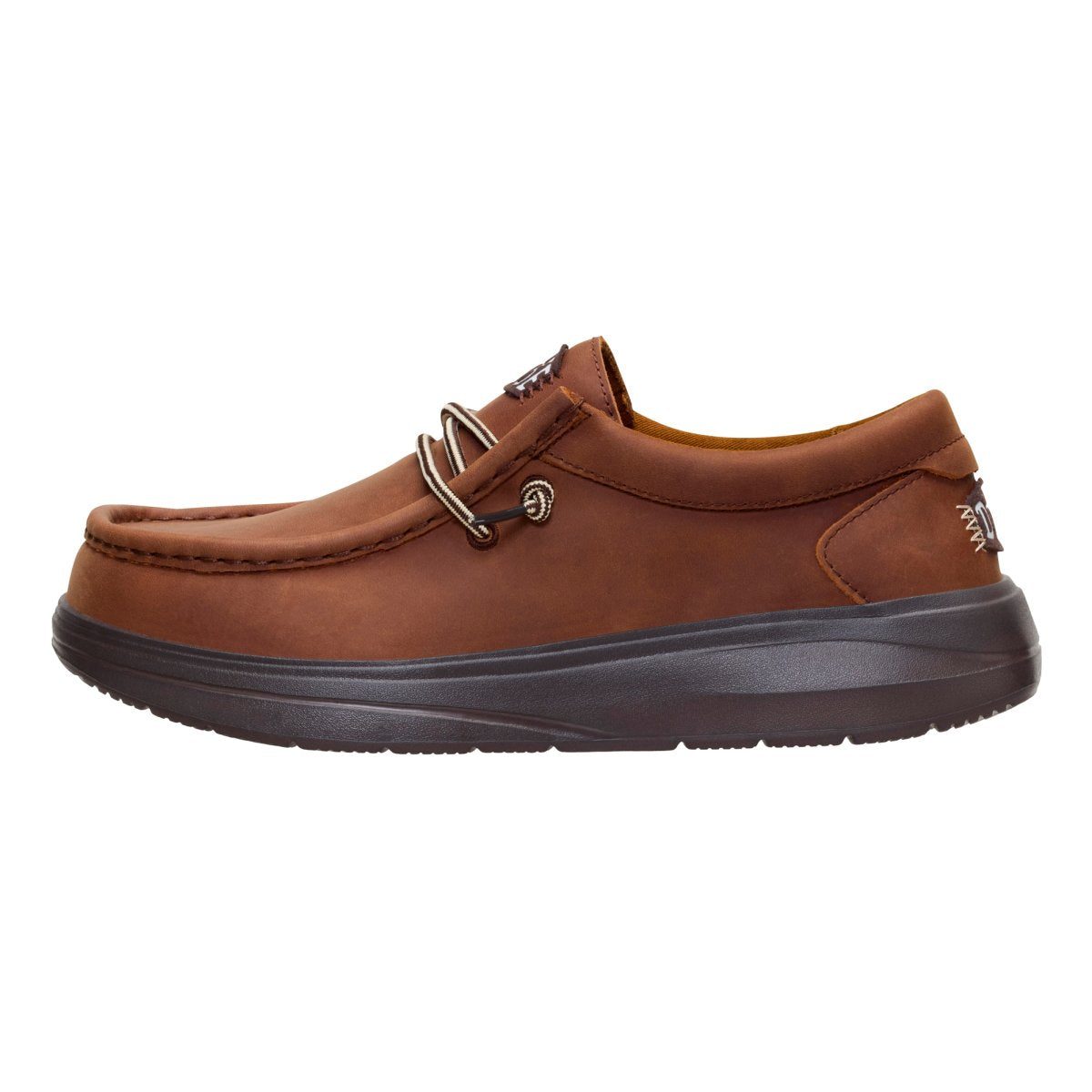 DUDE 45412 WALLY COMF FULL GRAIN LEATHER ROBE BROWN MOLE BROWN