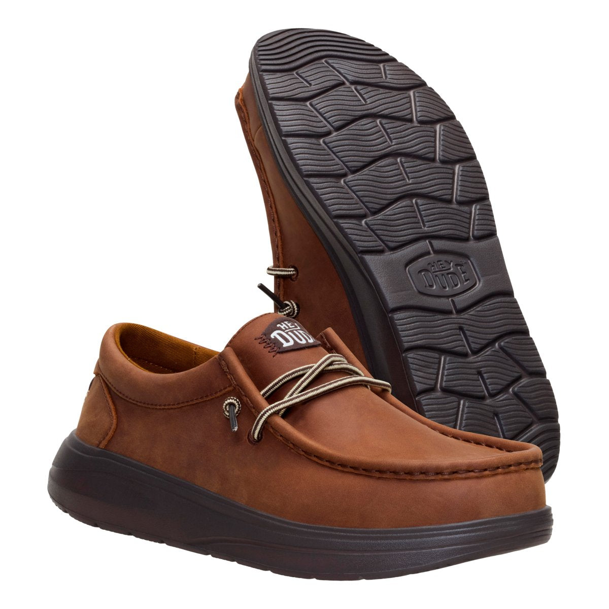 DUDE 45412 WALLY COMF FULL GRAIN LEATHER ROBE BROWN MOLE BROWN
