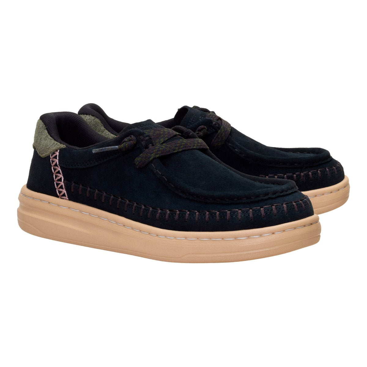 DUDE 45619 HARPER MOC CRAFTED SUEDE BLACK