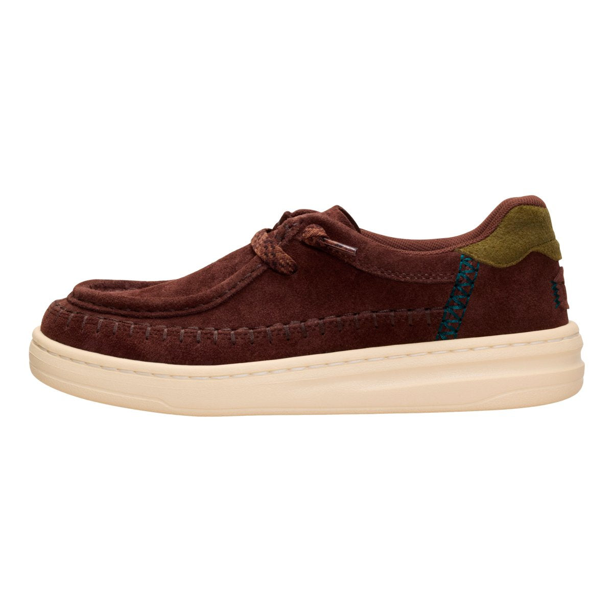 DUDE 45619 HARPER MOC CRAFTED SUEDE SHAVED CHOCOLATE
