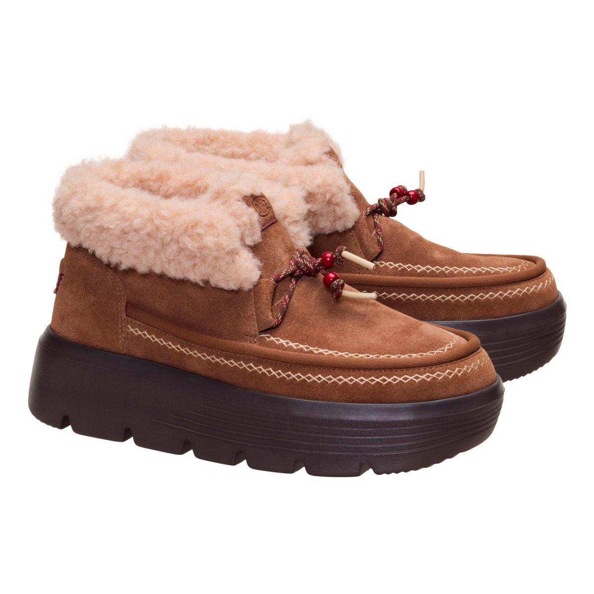 DUDE 45638 AUSTIN EDGE LOUNGE SUEDE COGNAC