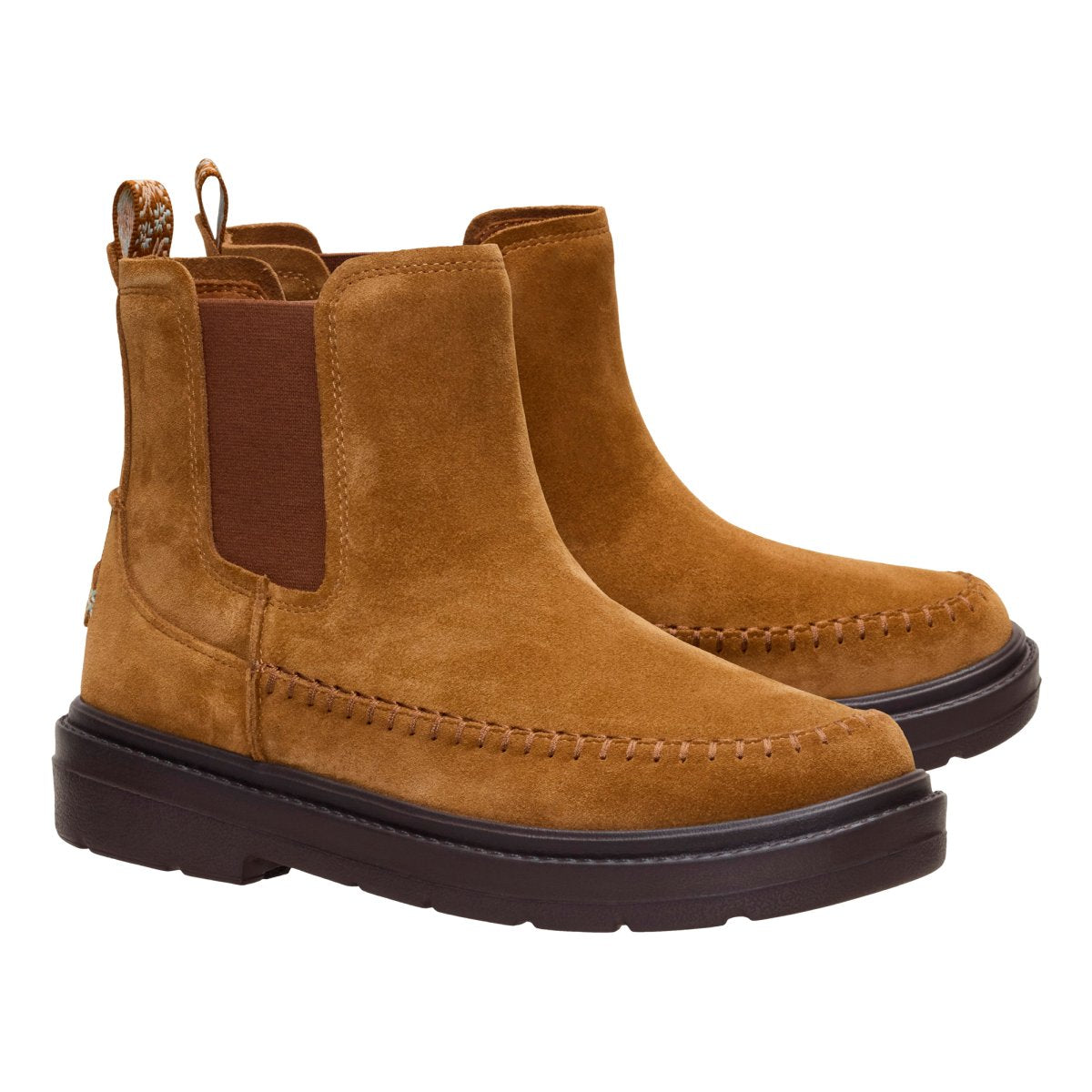 DUDE 45880 SIENNA CHELSEA BOOT SUEDE COGNAC