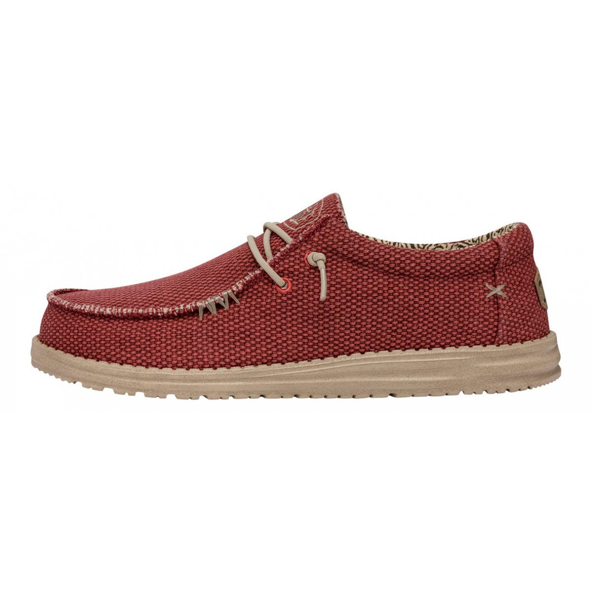 DUDE WALLY BRAIDED POMPEIAN RED