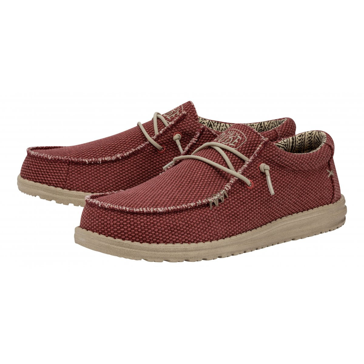 DUDE WALLY BRAIDED POMPEIAN RED