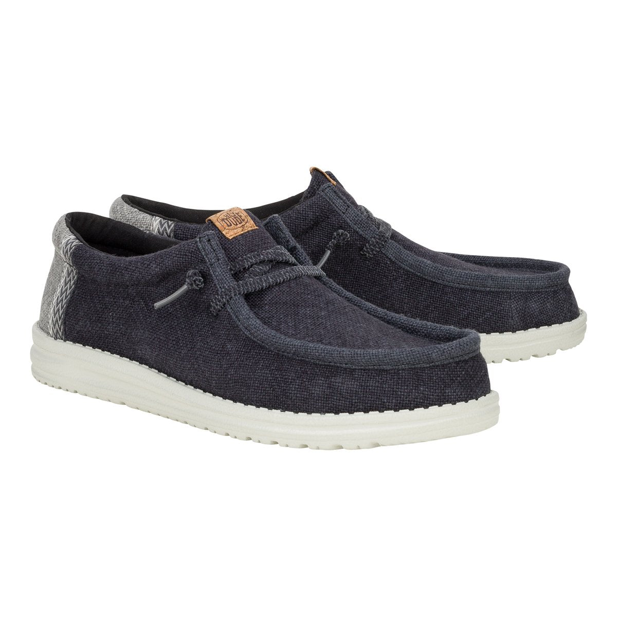 DUDE WALLY JUTE BLACK/GRANITE GREY