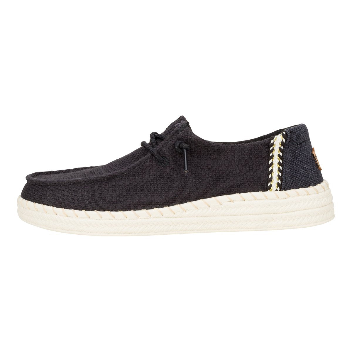 DUDE WENDY ESPADRILLE WOVEN BLACK