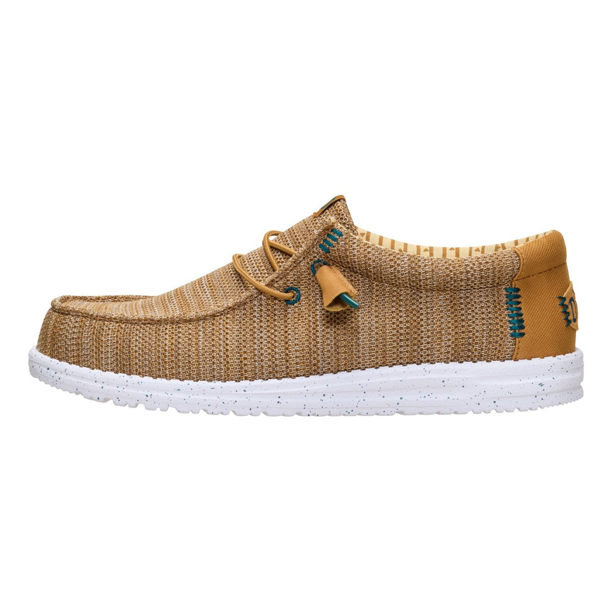 DUDE WALLY STRETCH SOX BONE BROWN MULTI