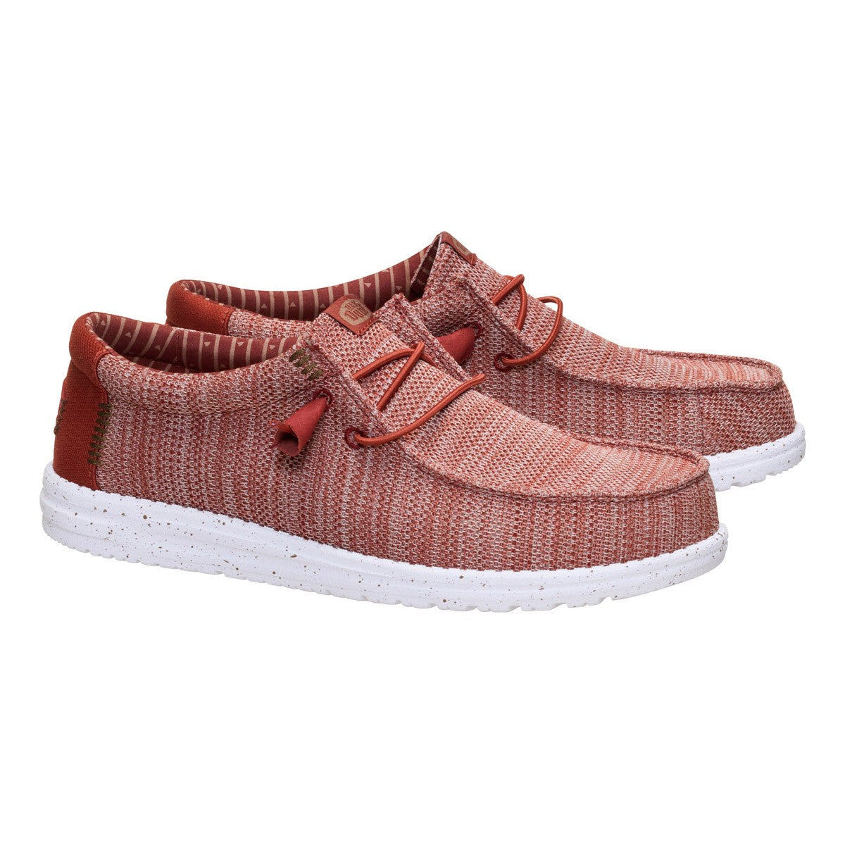 DUDE WALLY STRETCH SOX BURNT RED MULTI