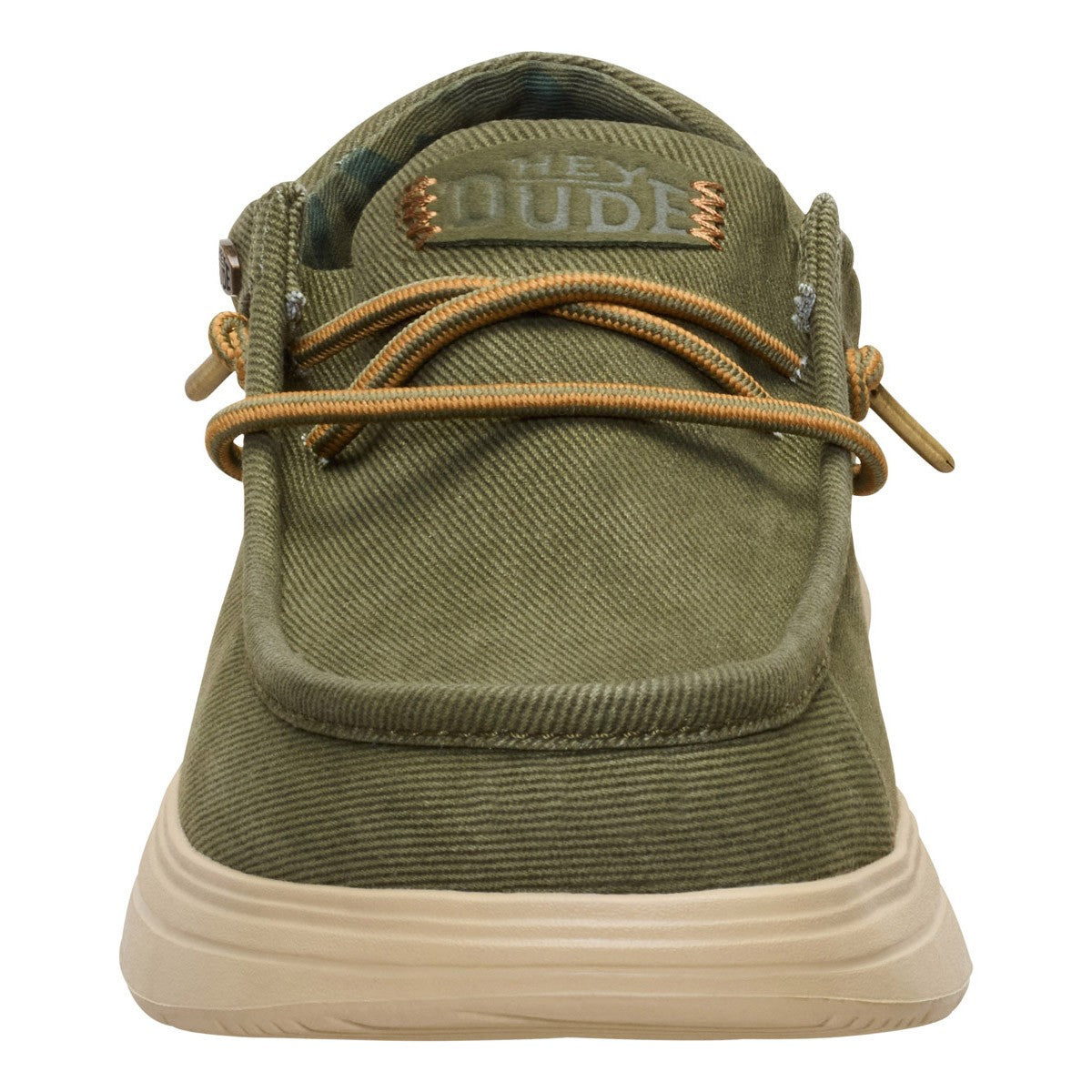 DUDE WALLY COMF WORN TWILL BURNT OLIVE BOULDER TAN