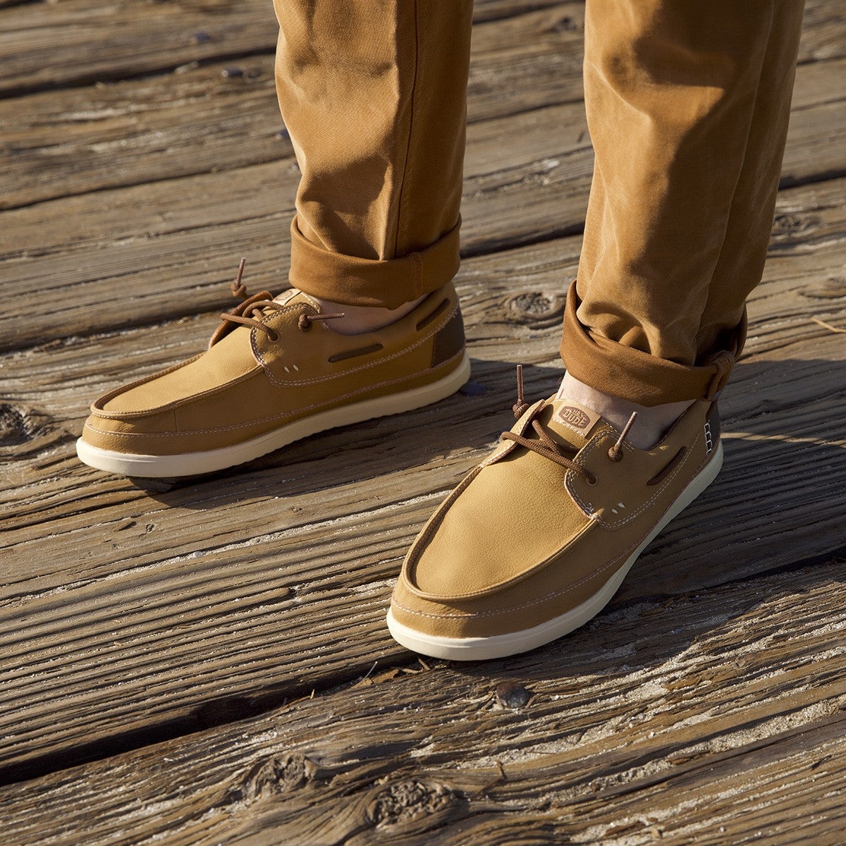 DUDE HARBOR LO CLASSIC BONE BROWN MULTI