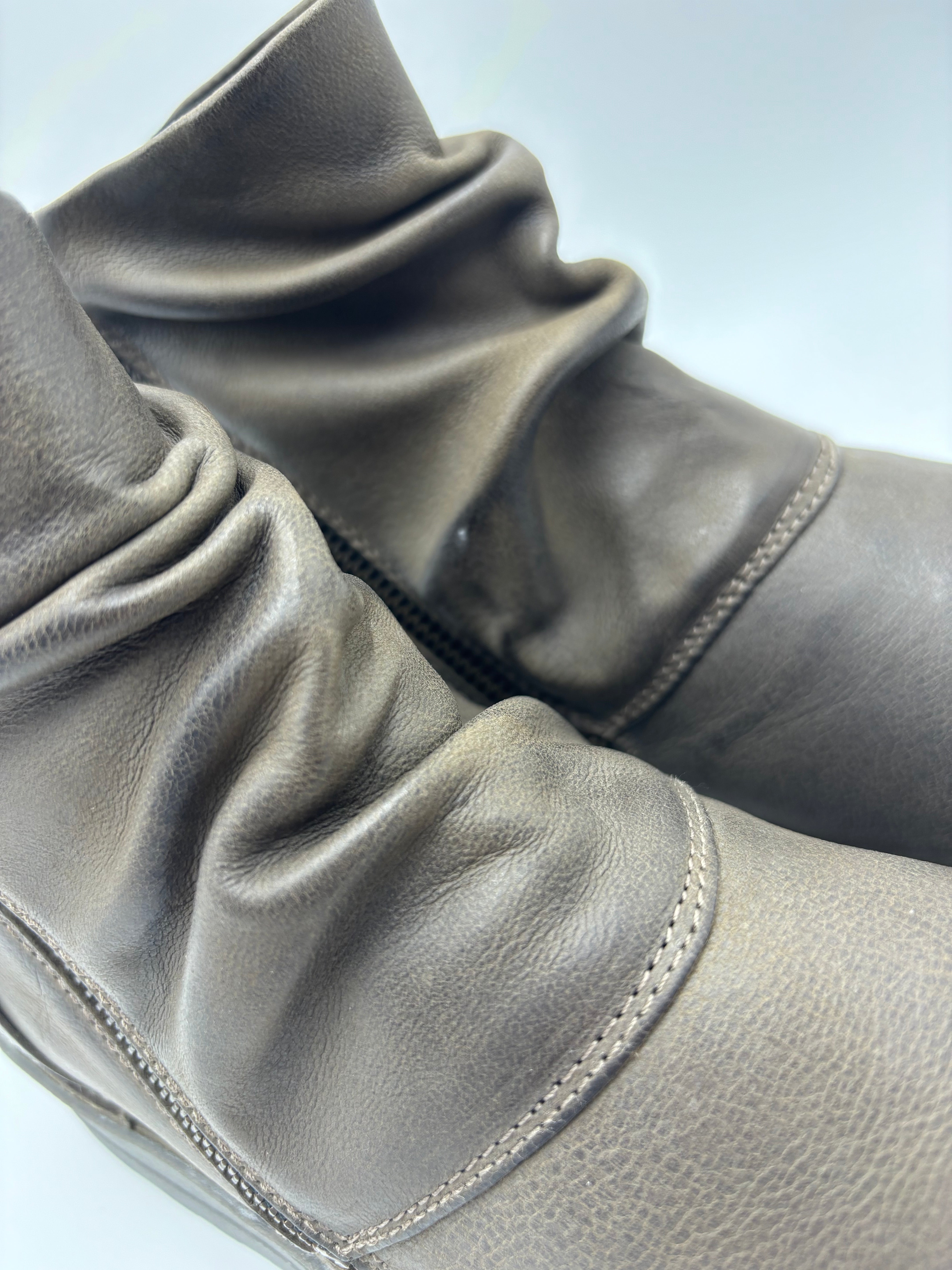 CHACAL STIVALETTO DOPPIA ZIP 6432 NABUCK GRAS NERO