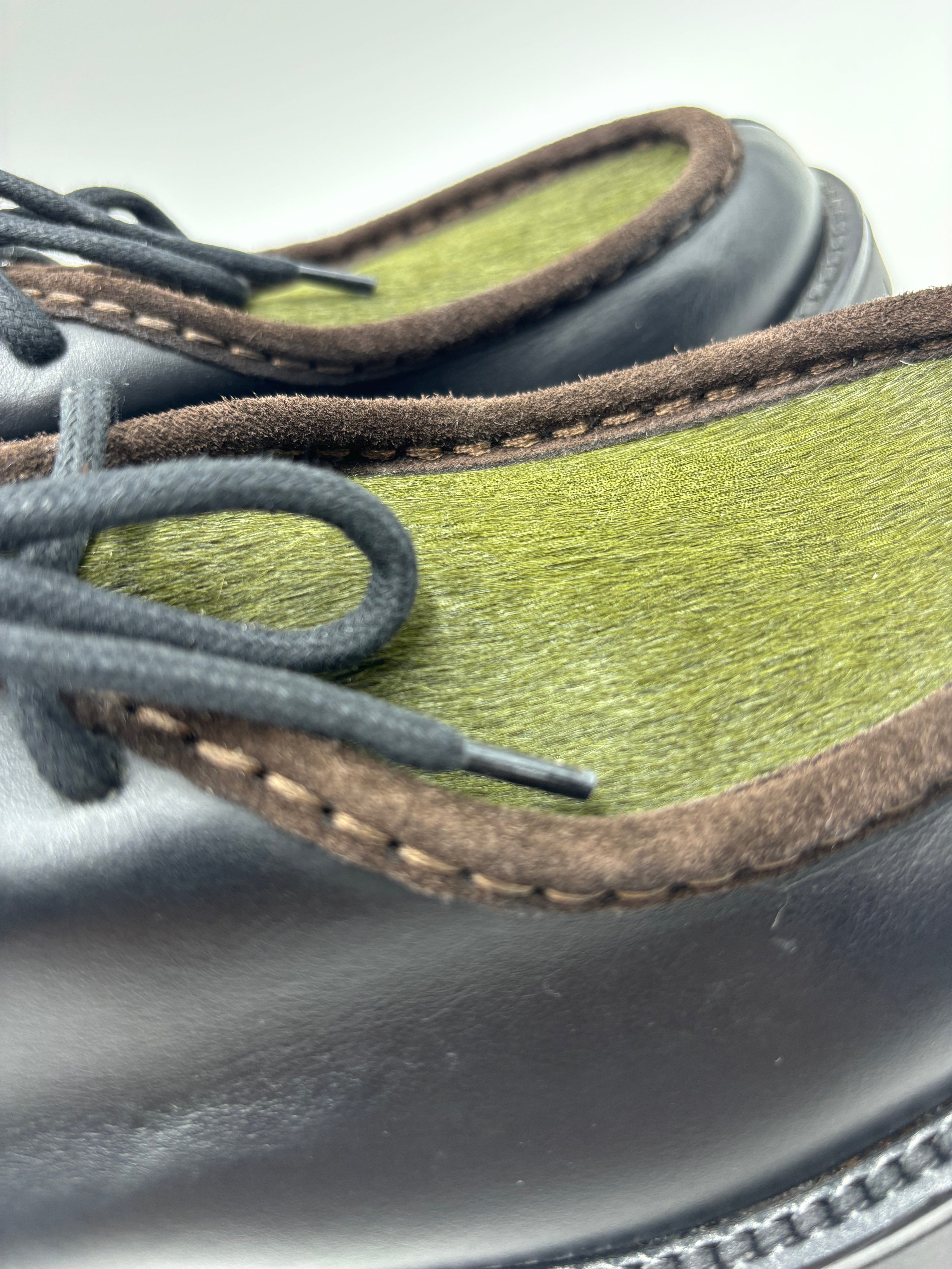 MAZE PARABOOT GIOTTO PELLE NERO - CAVALLINO VERDE