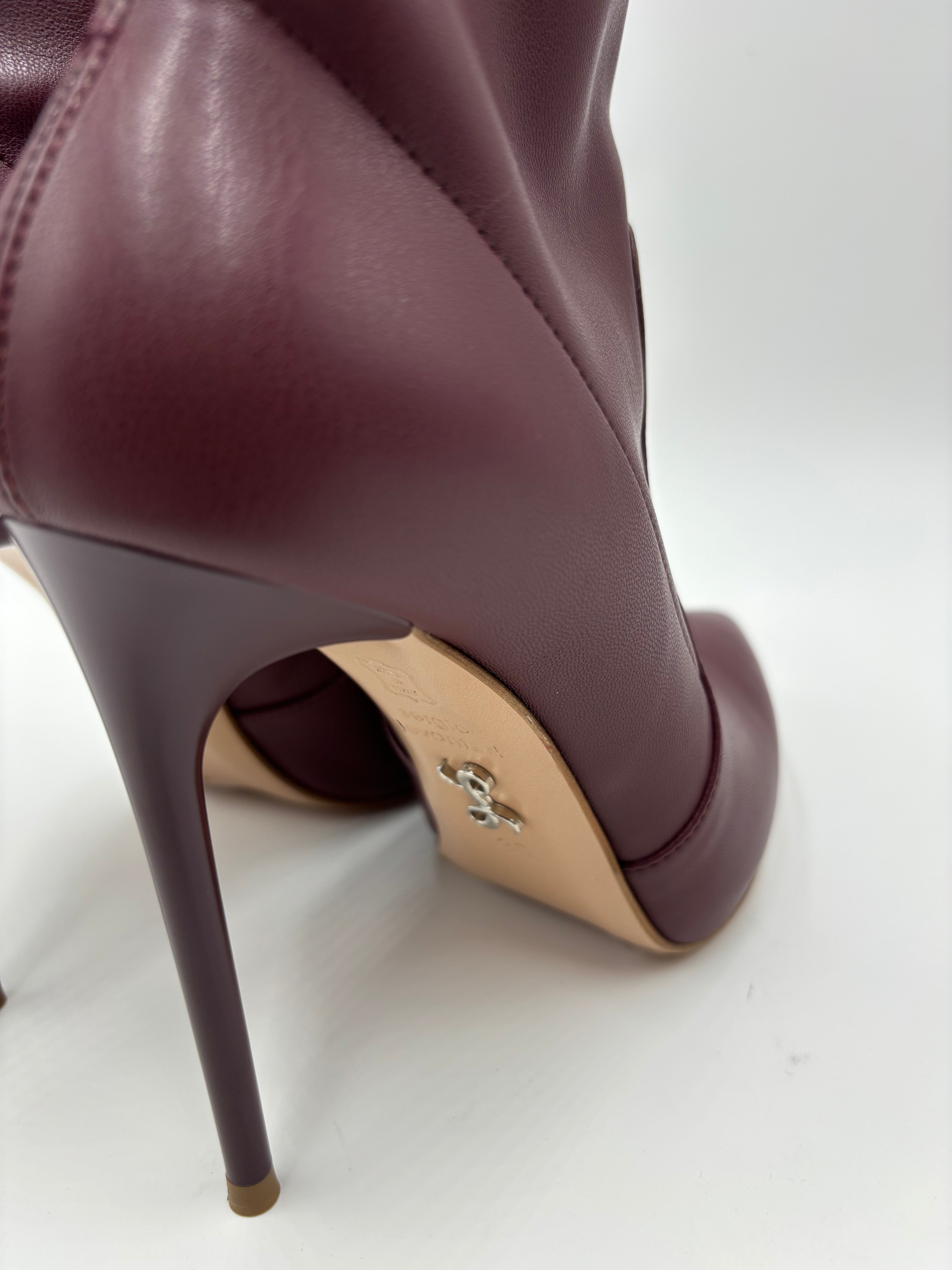 LEVANTESI STIVALETTO TACCO SPILLO QYLMA23 SUPREME BORDEAUX