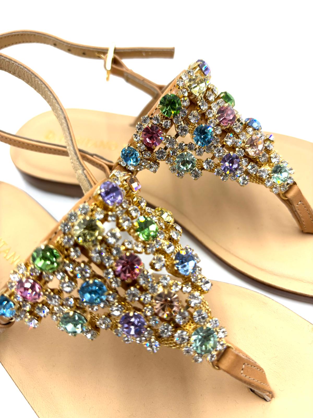 POSITANO SANDALO INFRADITO PIETRE PREZIOSE 2043