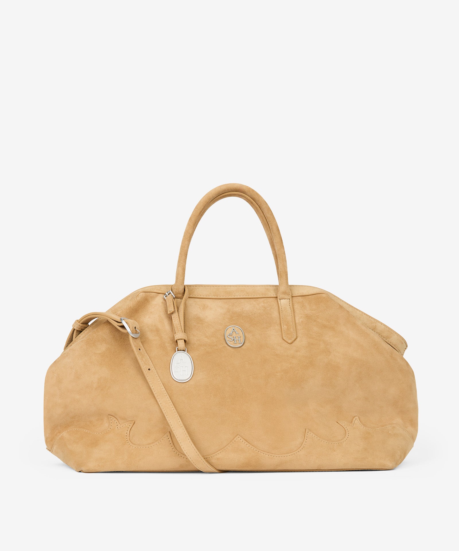 ASH BORSA IN PELLE SUEDE JAQUELINE TEXAS MOKA MOU