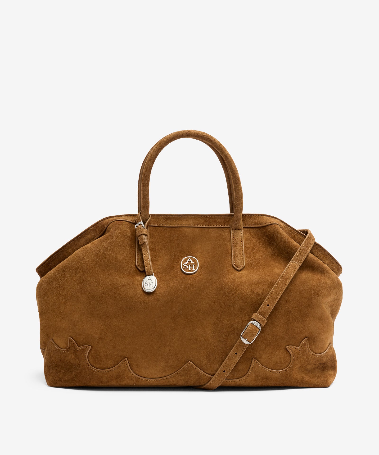 ASH BORSA IN PELLE SUEDE JAQUELINE TEXAS SADDLE