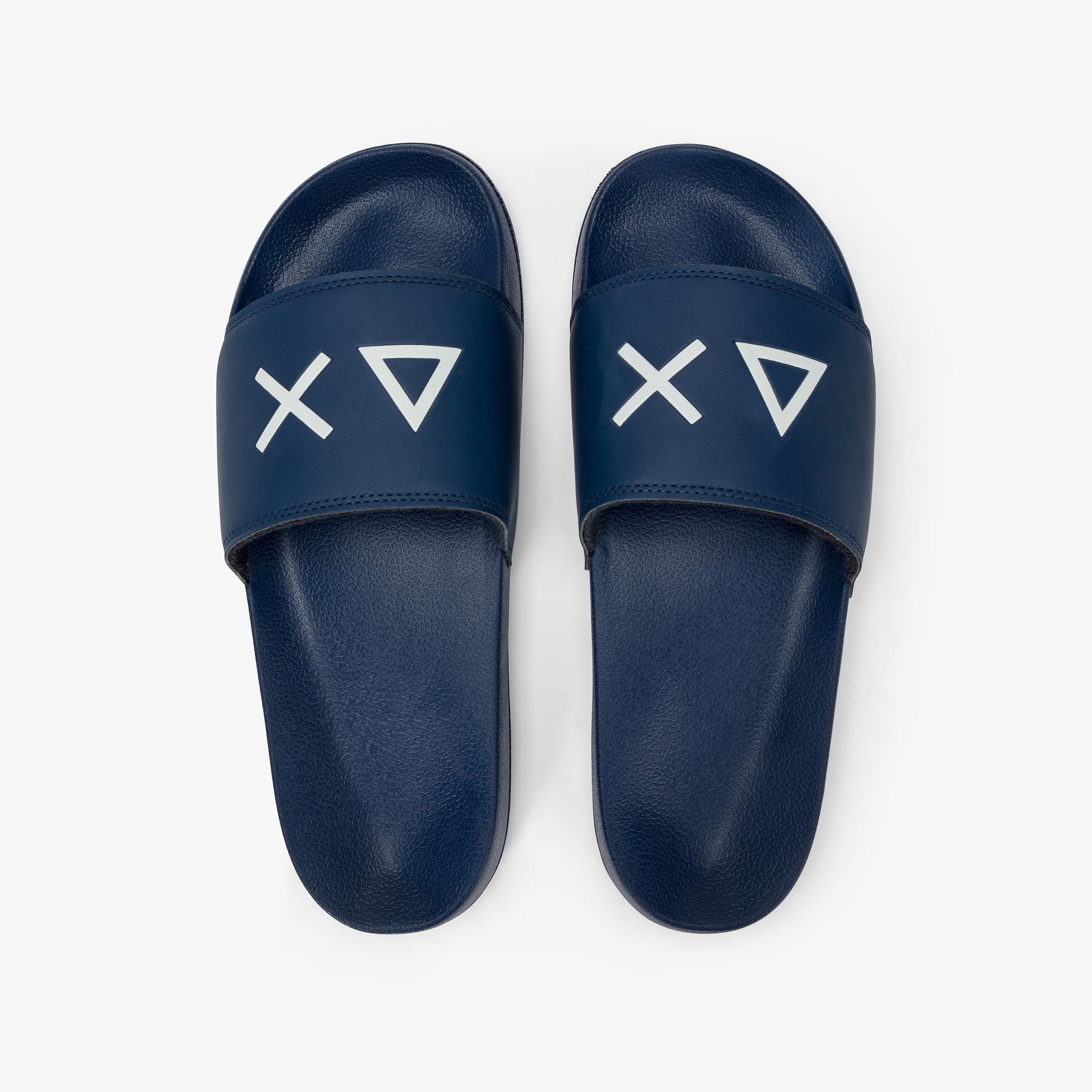 SUN68 CIABATTA LOGO BLU