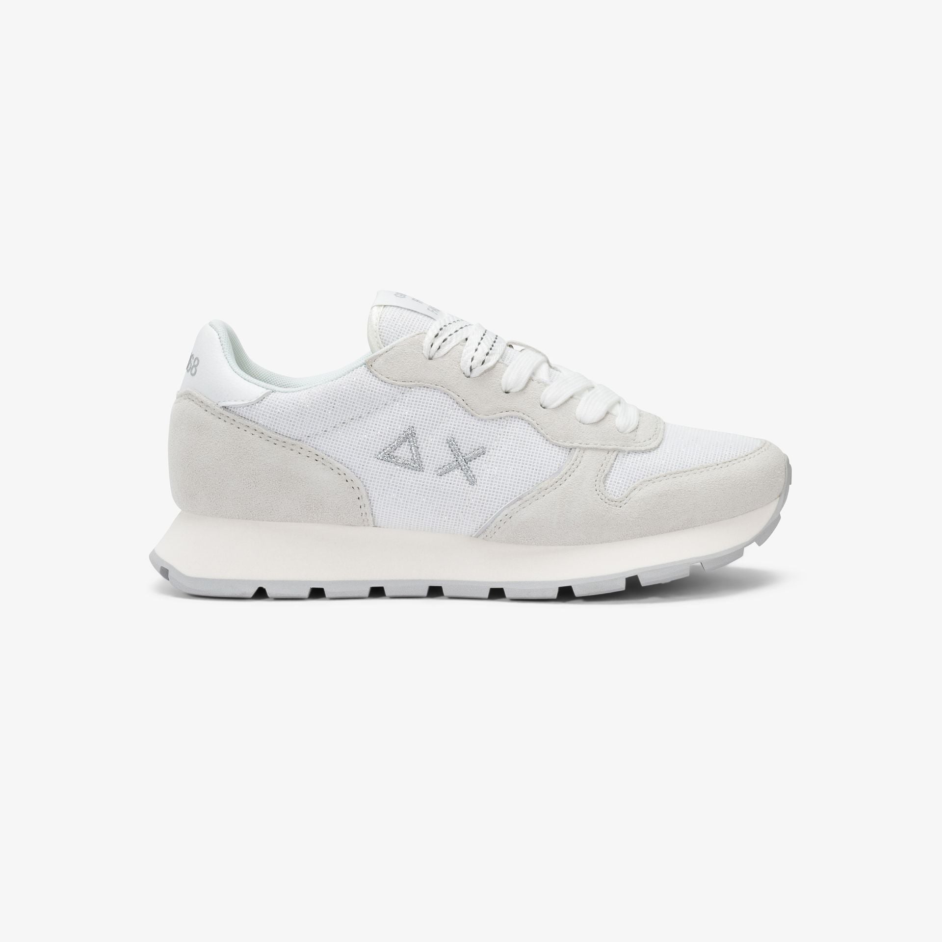 SUN 68 Z36203 ALLY GLITTER TEXTILE 01 BIANCO