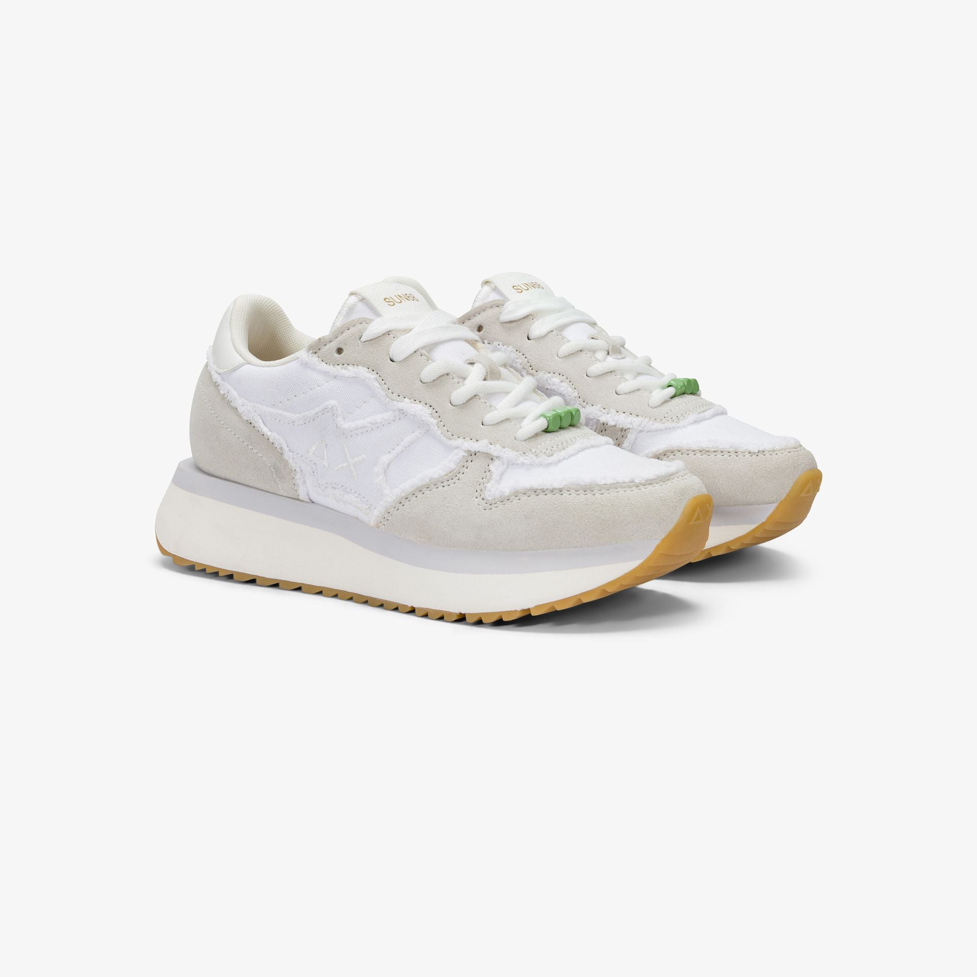 SUN 68 Z36223 BIG STARGIRL CANVAS 01 BIANCO