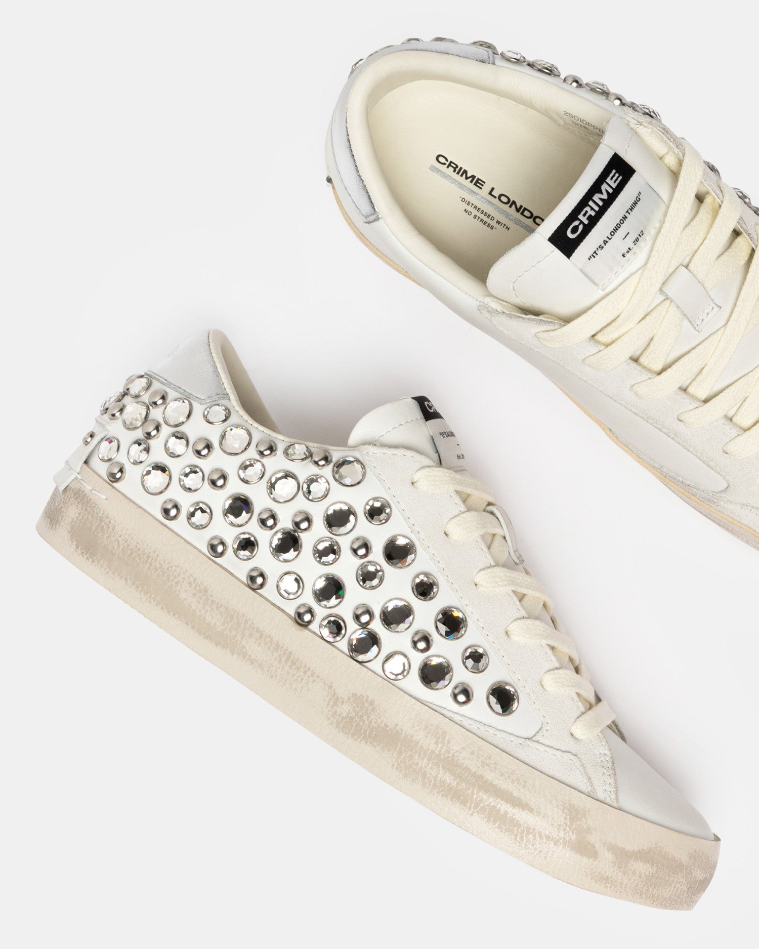 CRIME LONDON SNEAKER DISTRESSED 29010PP8.10
