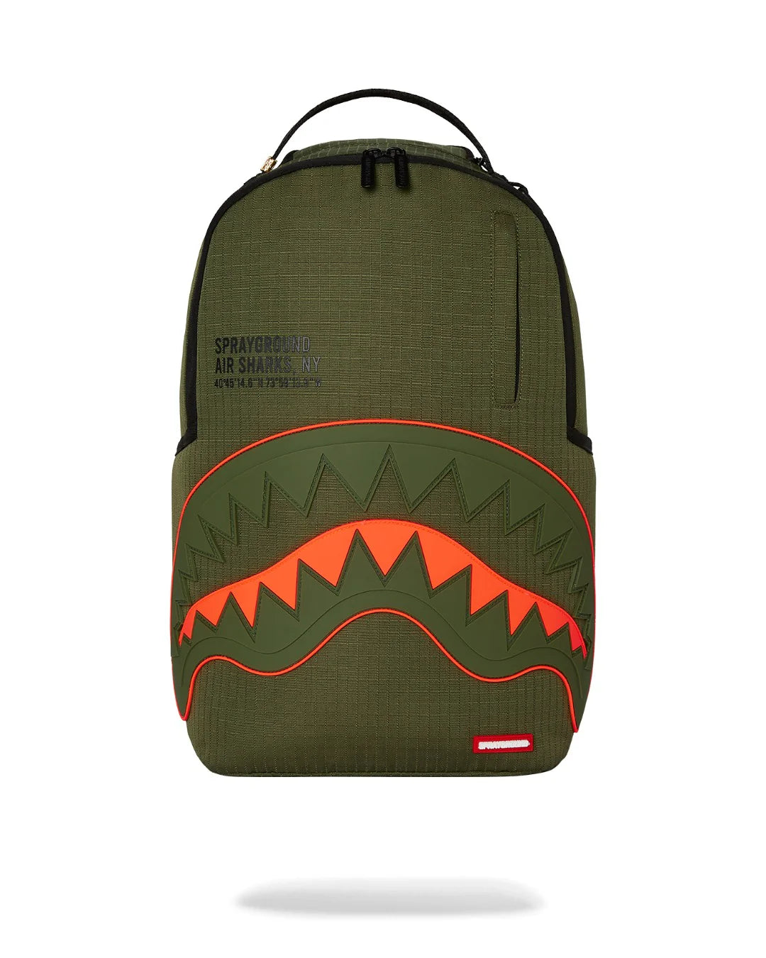 Sprayground ZAINO NYLON SHARK CENTRAL ARMY DLX-RIPSTOP BACKPACK
