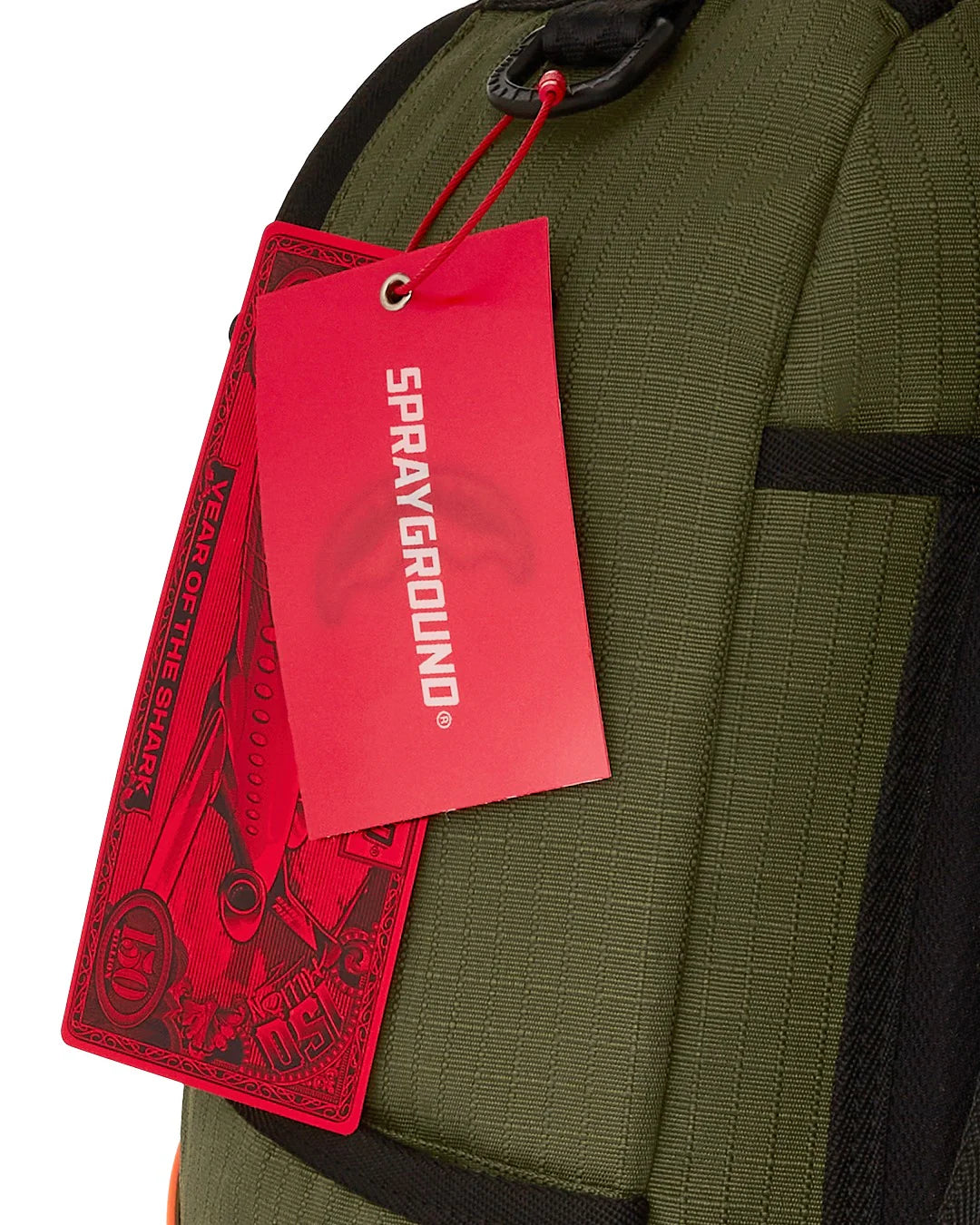 Sprayground ZAINO NYLON SHARK CENTRAL ARMY DLX-RIPSTOP BACKPACK