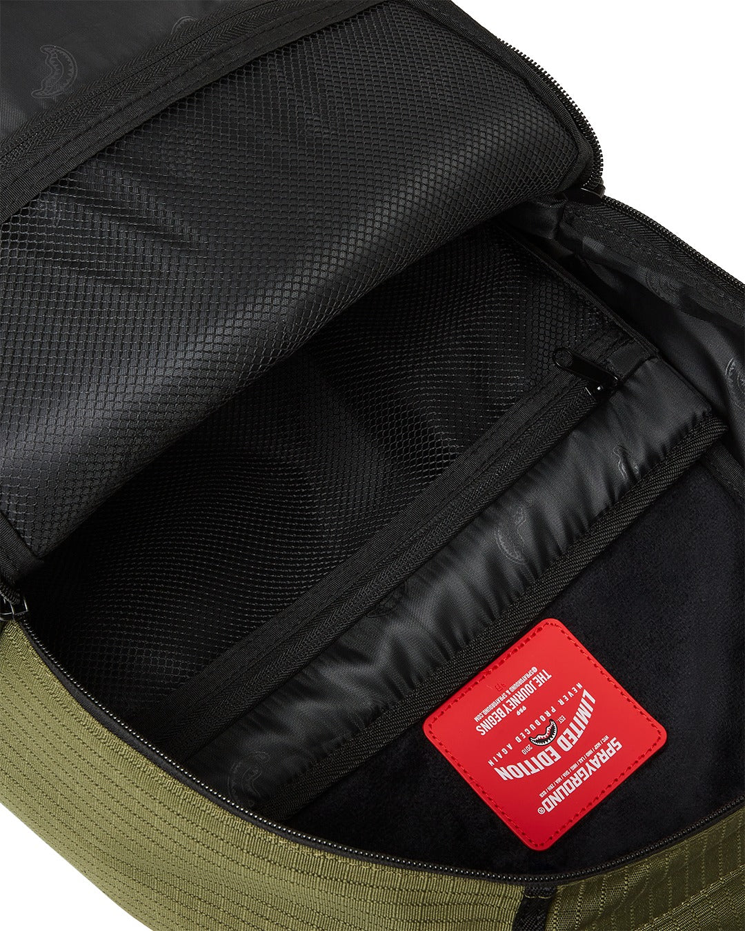 Sprayground ZAINO NYLON SHARK CENTRAL ARMY DLX-RIPSTOP BACKPACK