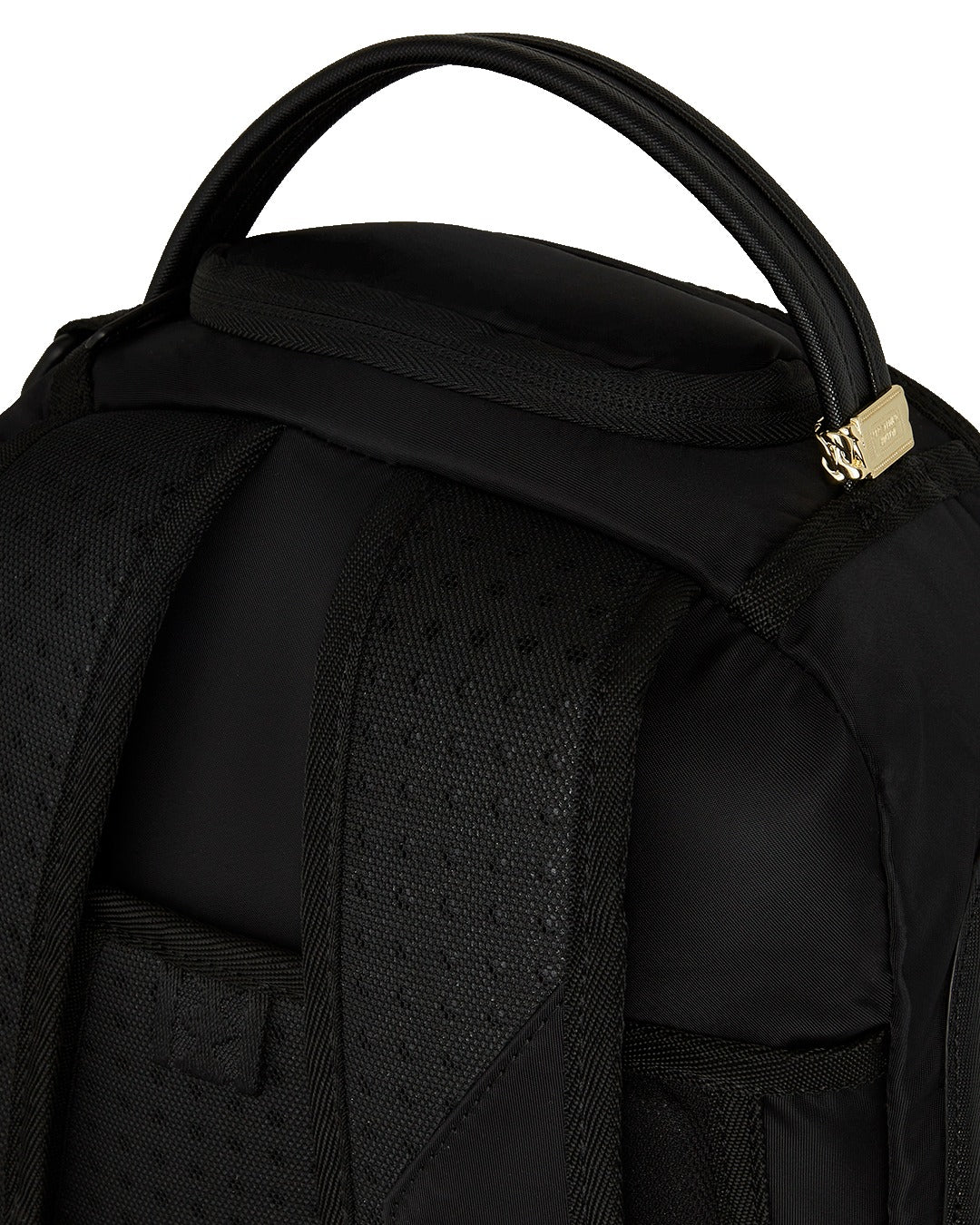 Sprayground ZAINO SHARK CENTRAL YELLOW TAPE DLX SATIN BACKPACK