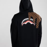 SPRAYGROUND FELPA NYLON POCKET HOODIE BLACK
