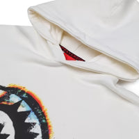 SPRAYGROUND FELPA CAPPUCCIO OXIDIZED SHARK HOODIE IVO BIANCO PANNA