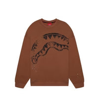 SPRAYGROUND FELPA GIRO COLLO SHARK STAMP CREWNECK