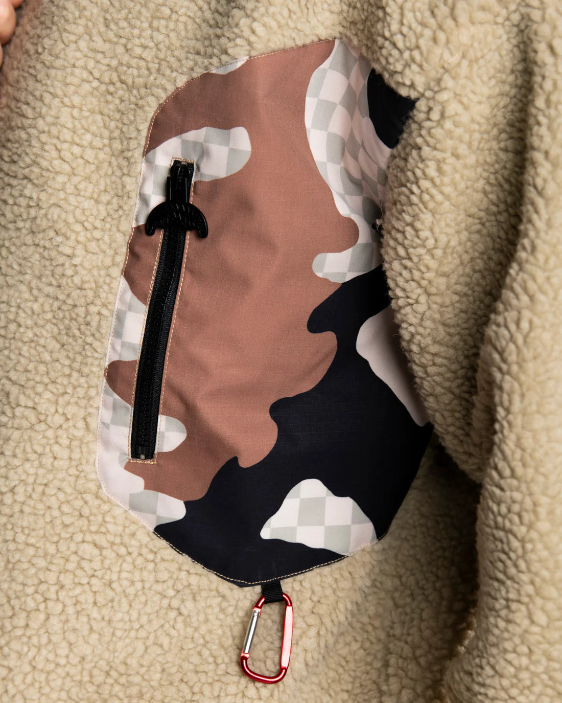 SPRAYGROUND FELPA CAMO TEDDY CREWNECK