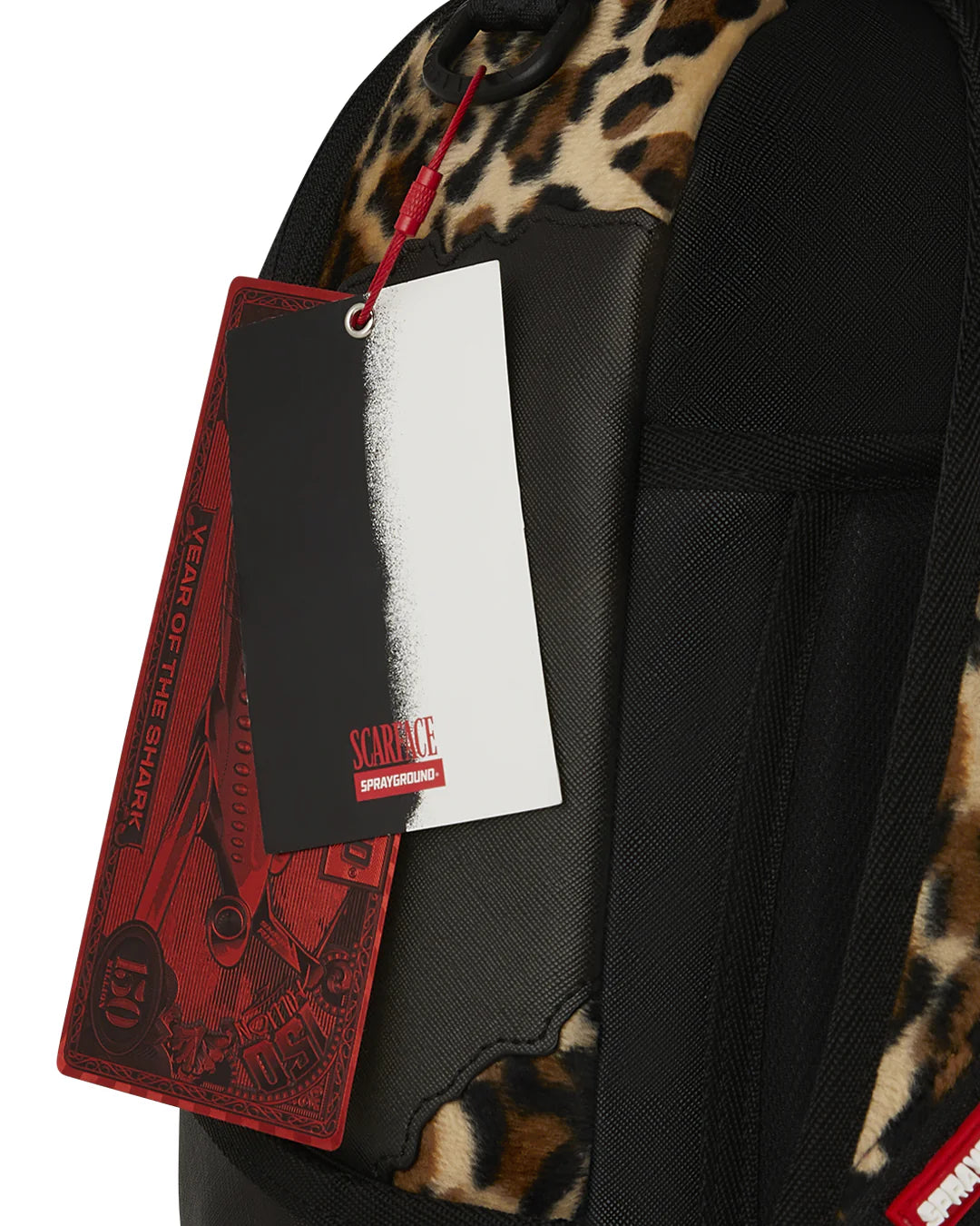 Sprayground ZAINO SCARFACE ELVIRA LEOPARD PRINT BACKPACK