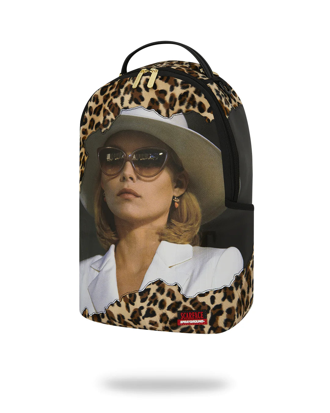 Sprayground ZAINO SCARFACE ELVIRA LEOPARD PRINT BACKPACK