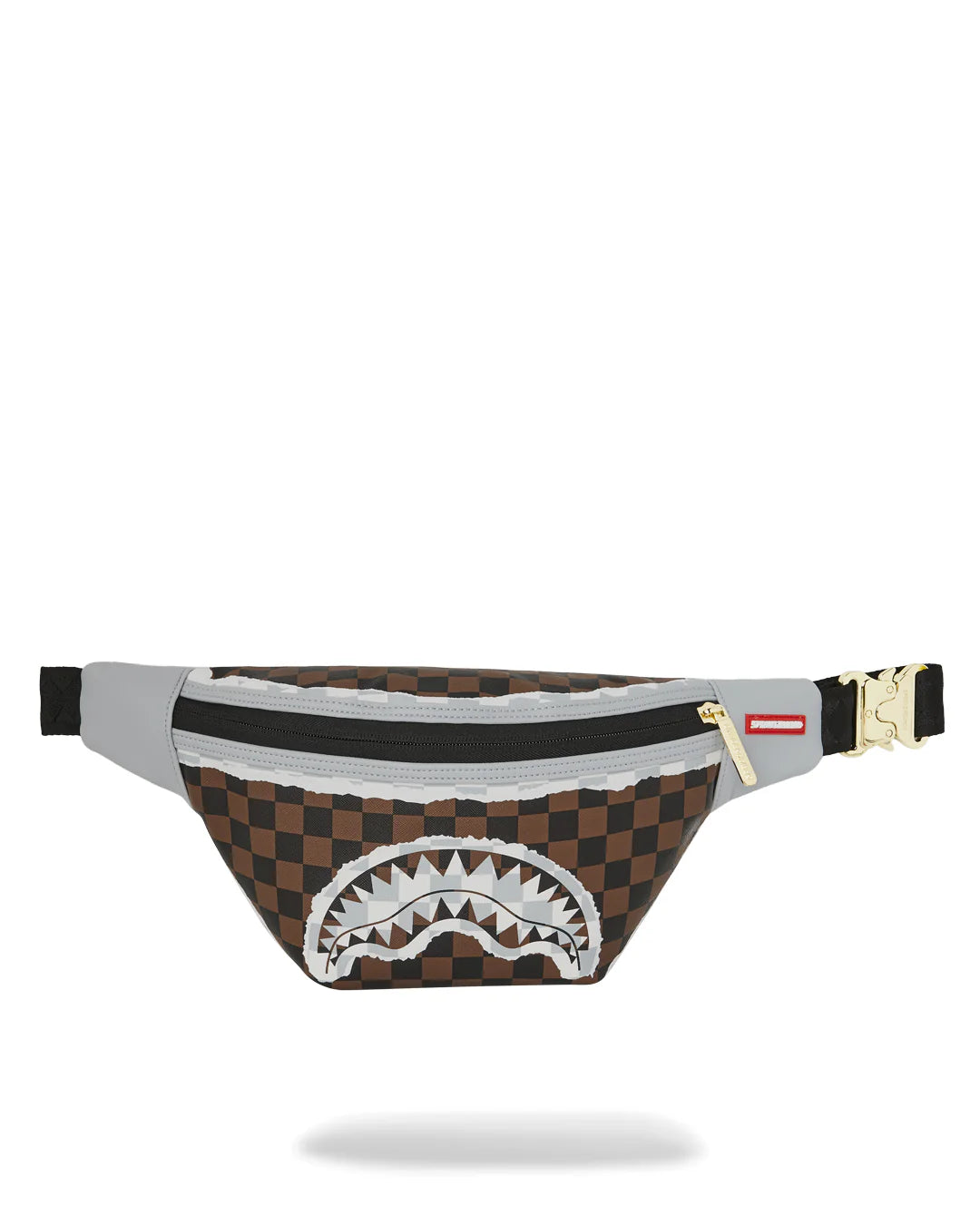 Sprayground marsupio CREAM AND BROWN TEAR CHECK SAVVY CROSSBODY