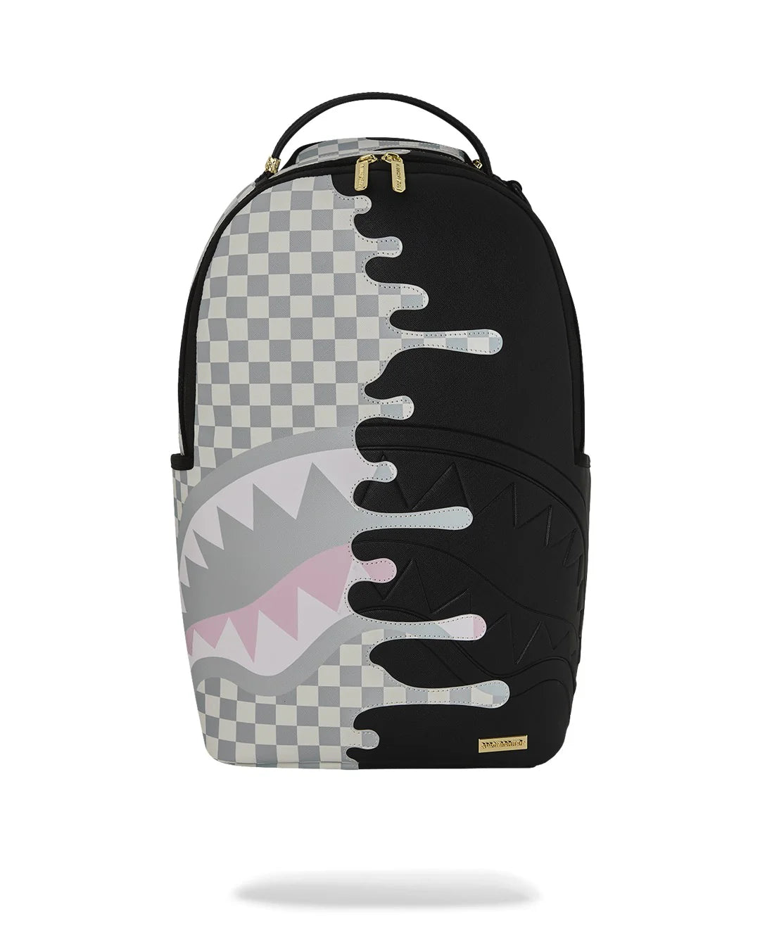 Sprayground ZAINO CREAM CHECK UNFINISHED SHARK DLXSV BACKPACK