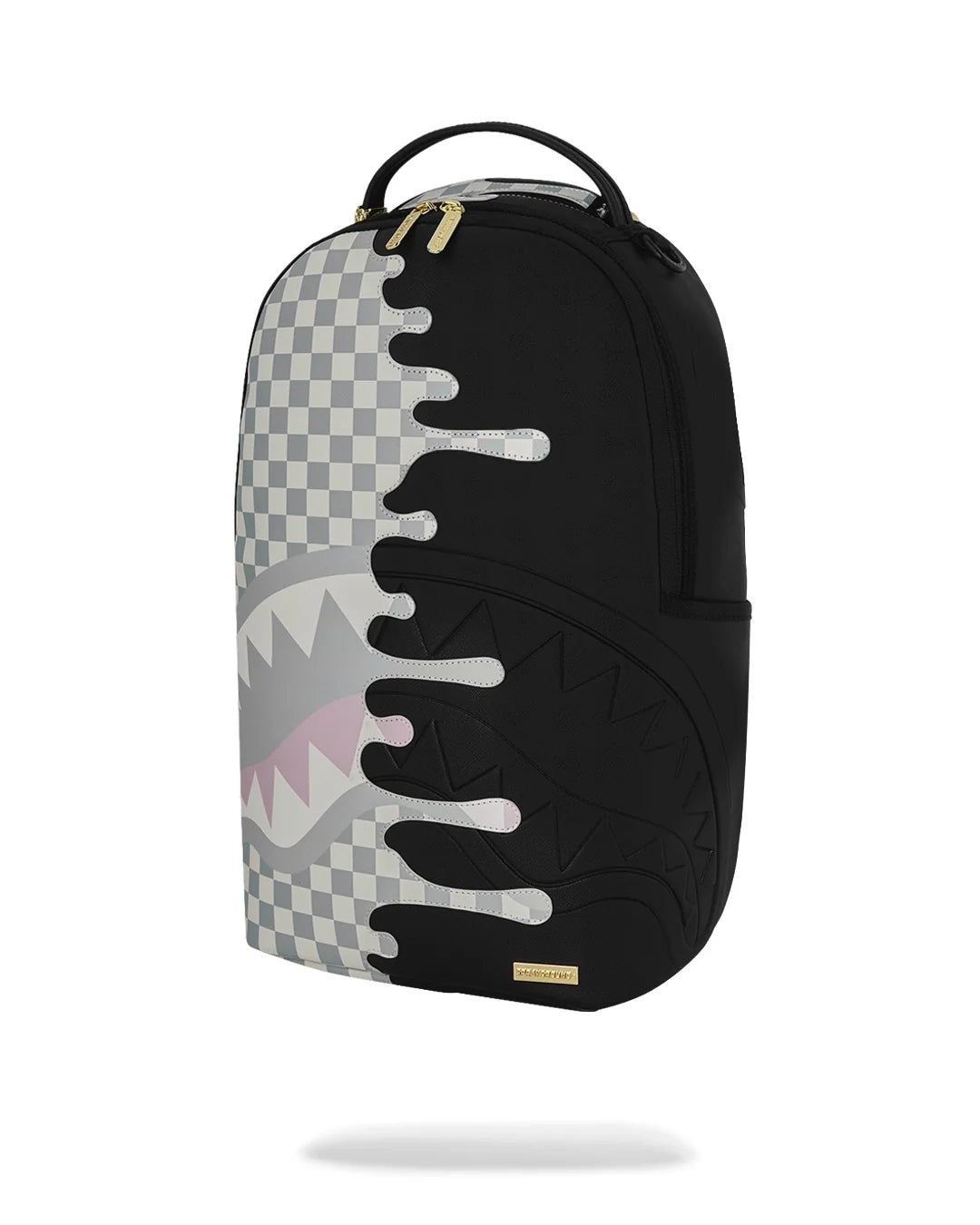 Sprayground ZAINO CREAM CHECK UNFINISHED SHARK DLXSV BACKPACK
