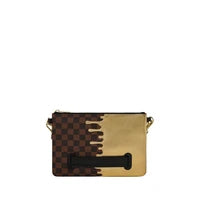 Sprayground POCHETTE SHARKS IN PARIS GOLD DRIP CROSSOVER CLUTCH