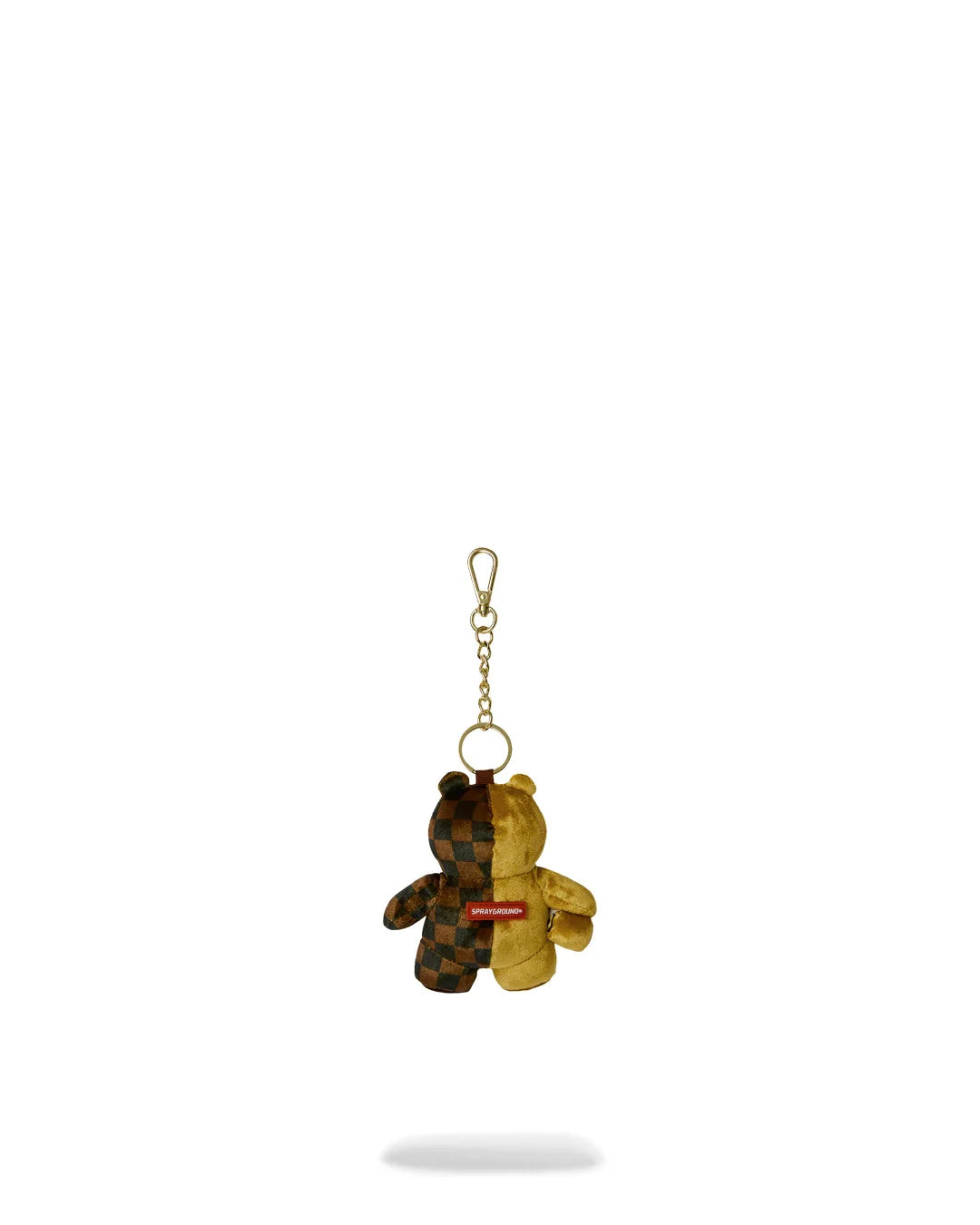 SPRAYGROUND PORTACHIAVI SIP GOLD DRIP BEAR KEYCHAIN