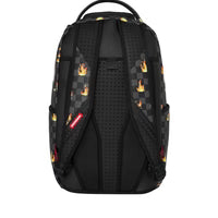 Sprayground ZAINO SCRIBBLE FIRE CHECK BACKPACK