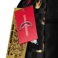 Sprayground ZAINO SCRIBBLE FIRE CHECK BACKPACK