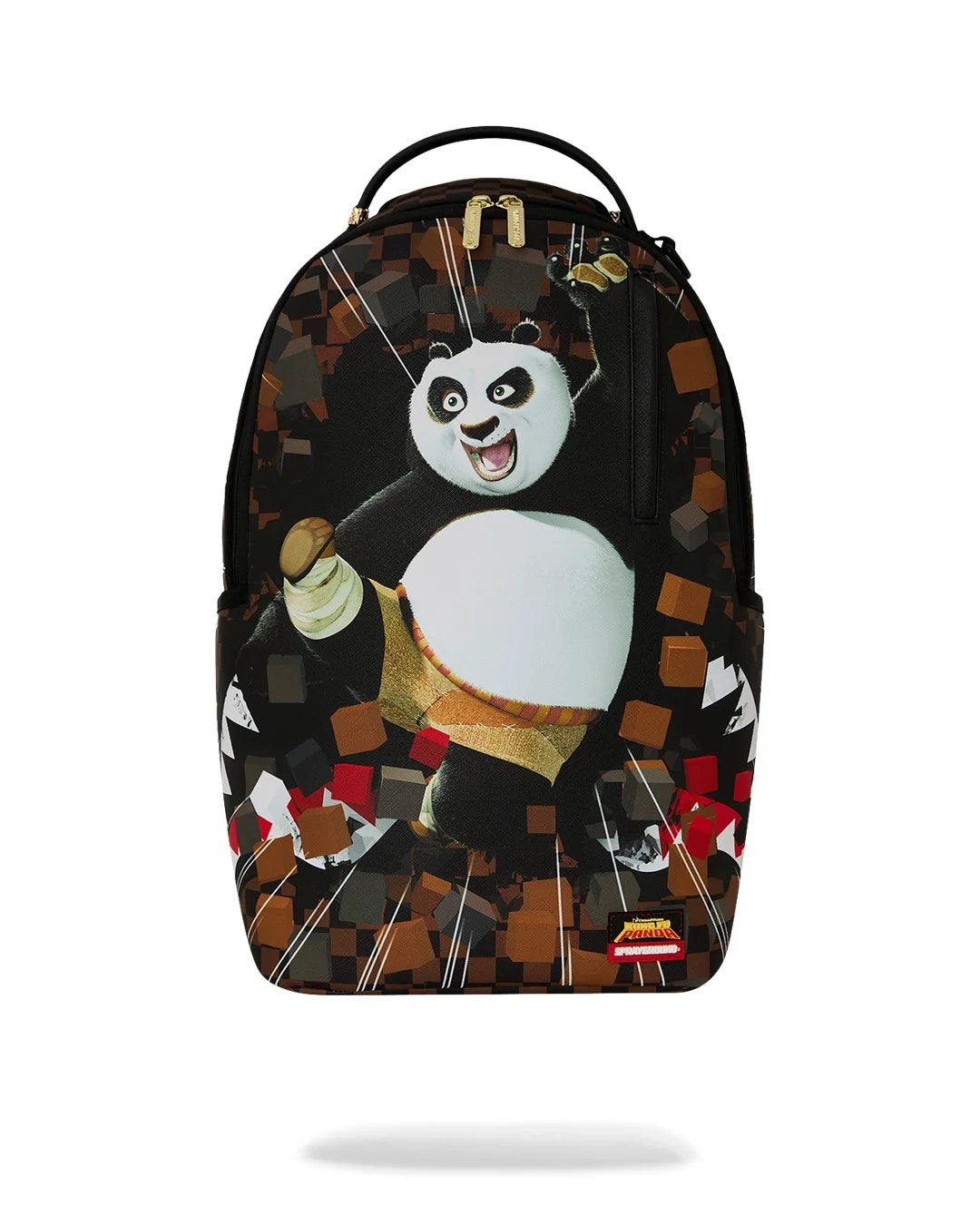 Sprayground ZAINO KUNG FU PANDA PO CHECKER KARATE KICK BACKPACK