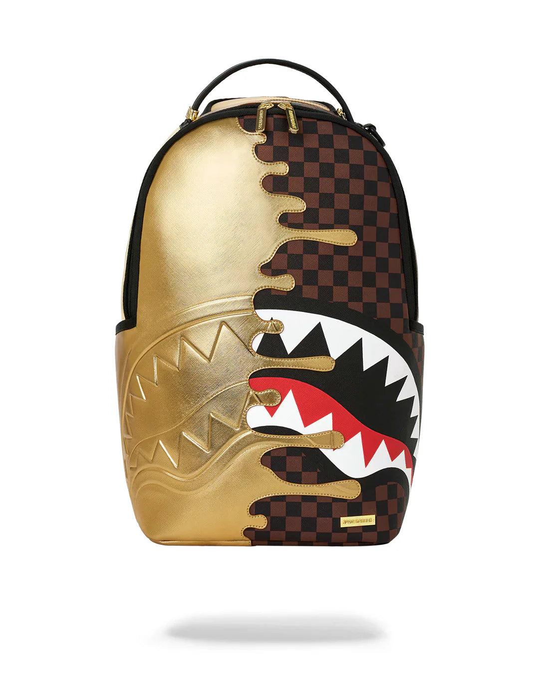 Sprayground ZAINO SHARKS IN PARIS GOLD DRIP BACKPACK